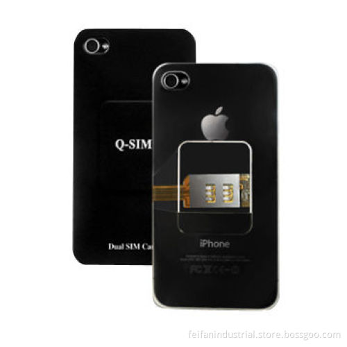 Dual SIM Adapter Case for iPhone 4